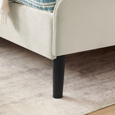 Twin Velvet Upholstered Platform Bed Frame With Storage - Omega Lifestyles