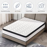 Medium 12-Inch Hybrid Memory Foam King Mattress - Omega Lifestyles