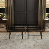 Twin Black Steel High Rise Platform Bed Frame - Omega Lifestyles