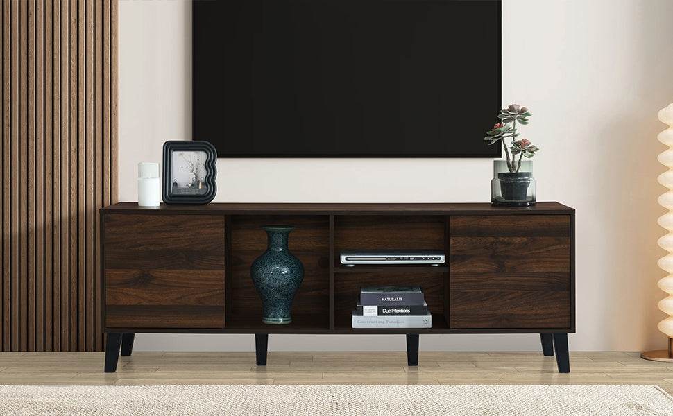 Mid Century Retro Particle Board TV Stand Console - Omega Lifestyles