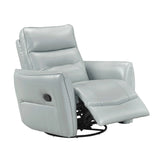 Top Grain Leather Swivel Recliner Chair With Glide - Omega Lifestyles