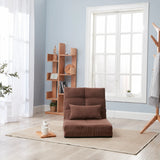 Adjustable Fold-Down Metal Frame Sofa Bed With Pillow - Omega Lifestyles