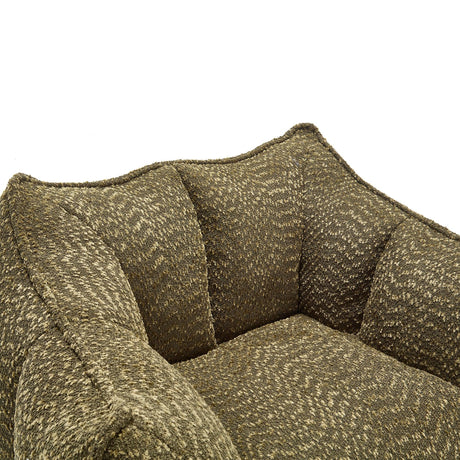 Chenille Bean Bag Chair With Resilient Foam - Omega Lifestyles