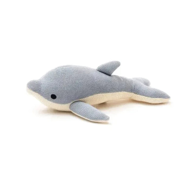 Baby Blue Cotton Plush Dolphin Soft Toy Plush - Omega Lifestyles