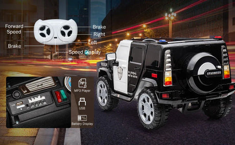 Electric Ride-On Car With Remote Control And Music - Omega Lifestyles