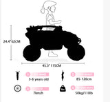 12V Remote Control Kids Ride On 2-Seater UTV Car - Omega Lifestyles