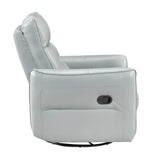 Top Grain Leather Swivel Recliner Chair With Glide - Omega Lifestyles