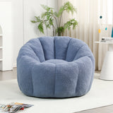 Plush Teddy Foam Bean Bag Chair With Armrests - Omega Lifestyles
