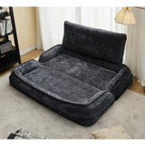 Adjustable 5-Position Medium-Soft Chenille Loveseat Sofa - Omega Lifestyles