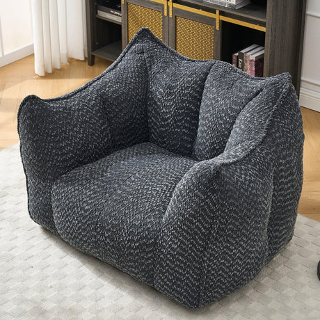 Chenille Foam Bean Bag Chair For Adults - Omega Lifestyles