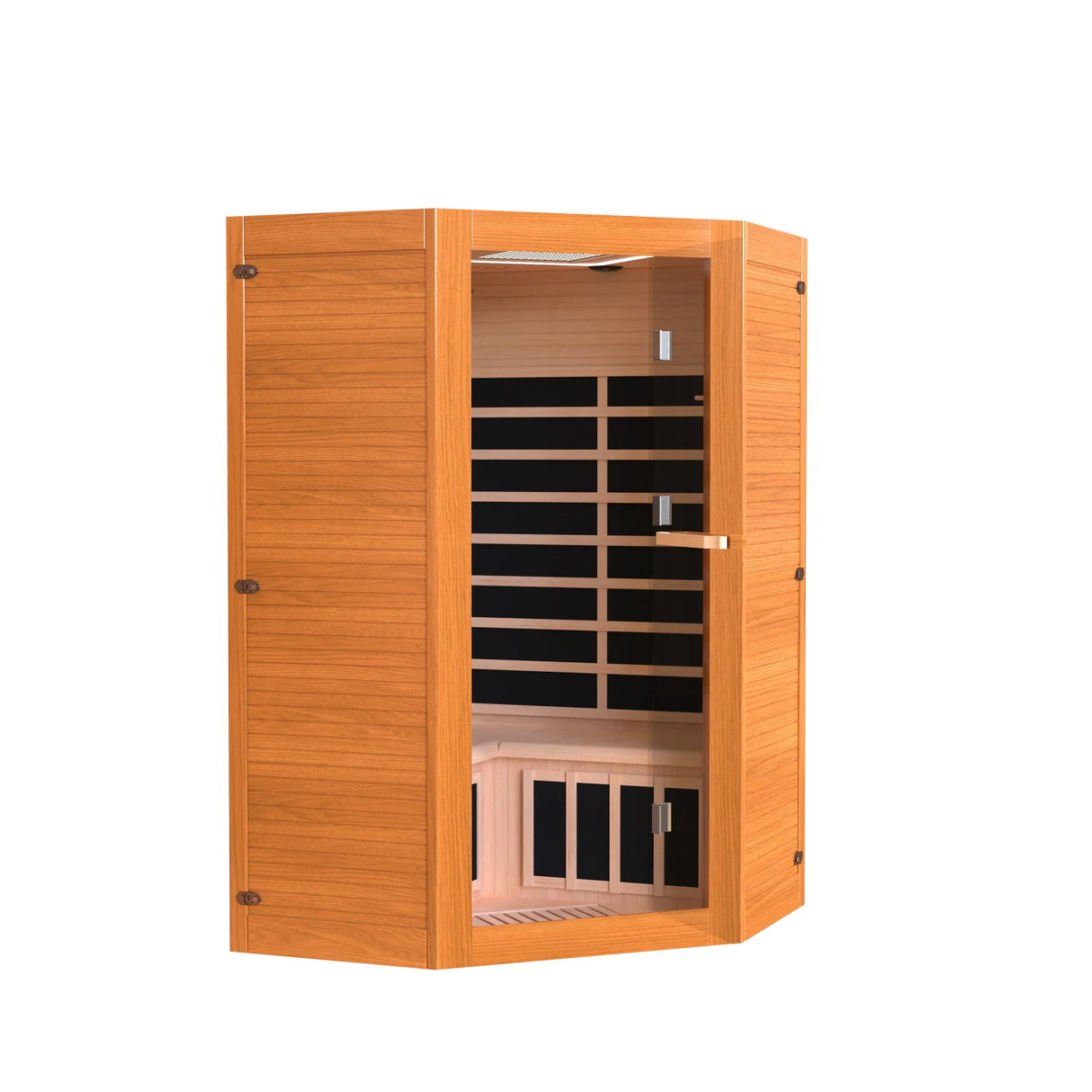 Far Infrared Wood Home Sauna With Bluetooth Speaker - Omega Lifestyles