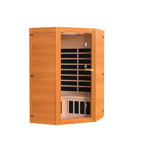 Far Infrared Wood Home Sauna With Bluetooth Speaker - Omega Lifestyles