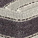 Handwoven Wool Cotton Square Fabric Pouf - Omega Lifestyles