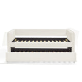 Twin Upholstered Boucle Daybed With Functional Trundle - Omega Lifestyles