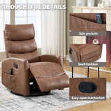 Heat Massage Recliner Chair With Swivel Rocker And Heat - Omega Lifestyles