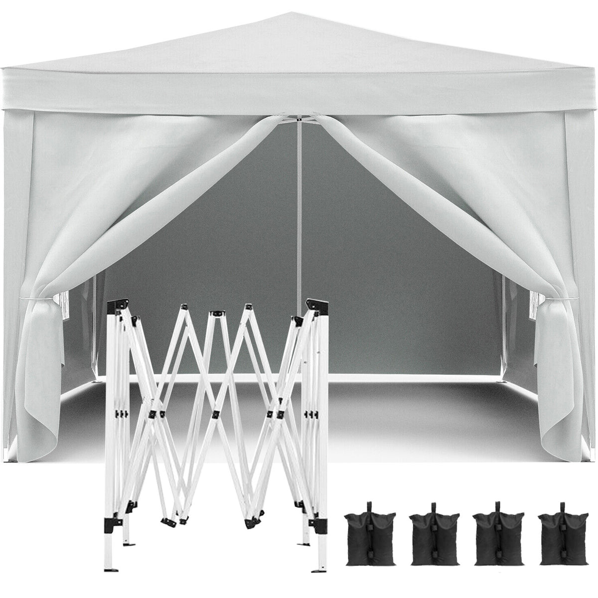 10'x10' Waterproof Oxford Fabric Folding Canopy Tent