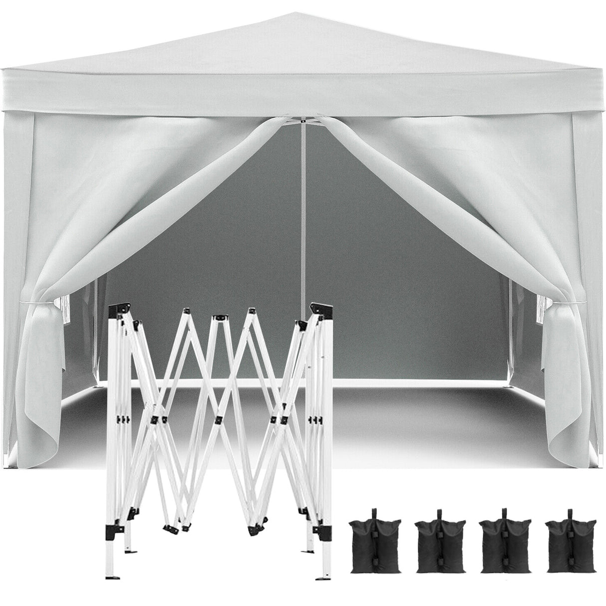 10'x10' Waterproof Oxford Fabric Folding Canopy Tent