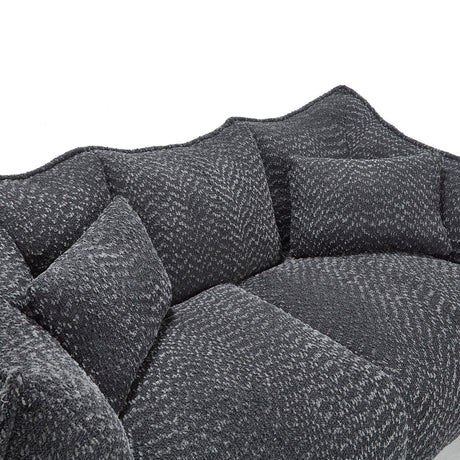 Dual Chenille Bean Bag Chair With High Resilience Foam - Omega Lifestyles