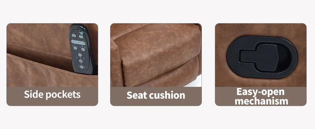 Heat Massage Recliner Chair With Swivel Rocker And Heat - Omega Lifestyles