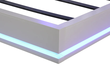 Queen Contemporary LED Wooden Bed Frame - Omega Lifestyles
