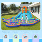 Kids Inflatable Water Slide Bounce House With Climbing Wall - Omega Lifestyles