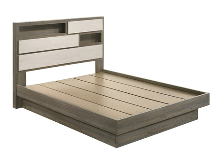 Modern Queen Platform Wood Bed Frame With Storage - Omega Lifestyles