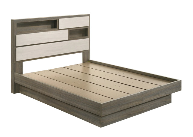 Modern Queen Platform Wood Bed Frame With Storage - Omega Lifestyles