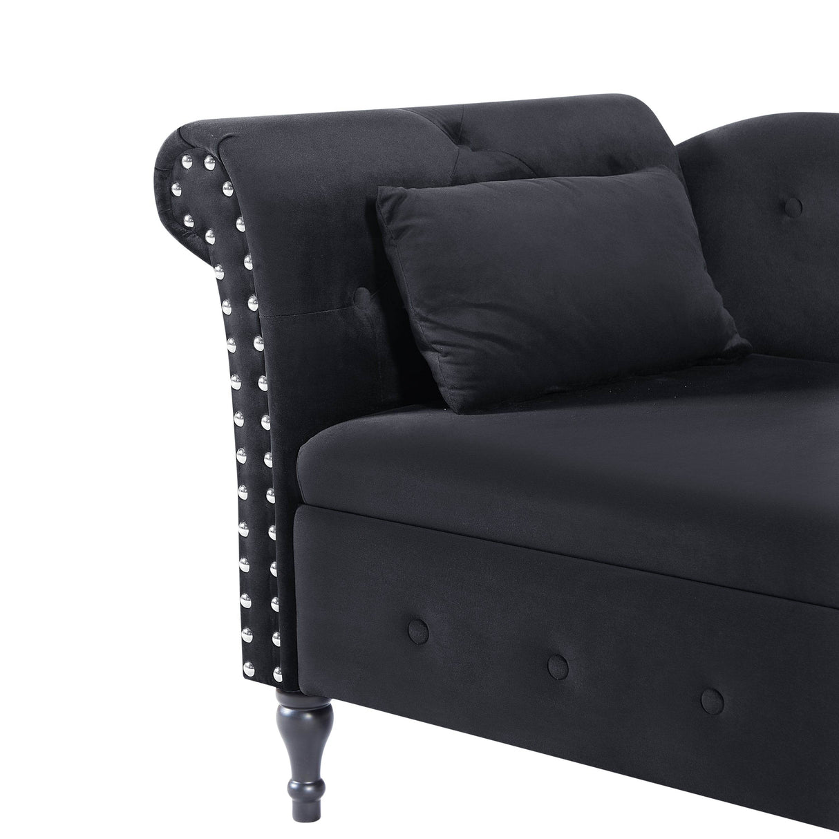 Velvet Upholstered Multifunctional Storage Chaise Lounge - Omega Lifestyles