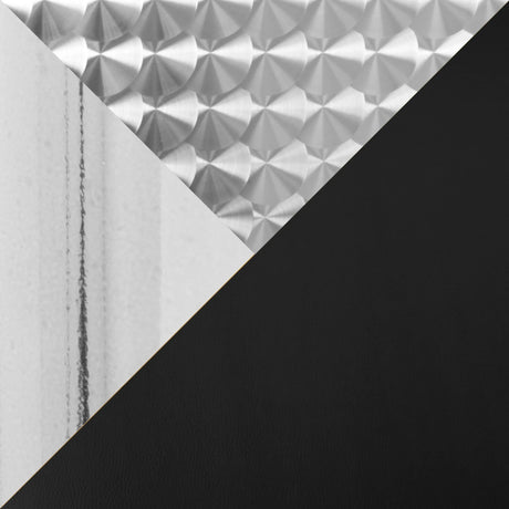 Contemporary Adjustable Height Faux Leather Bar Set 3-Piece - Omega Lifestyles