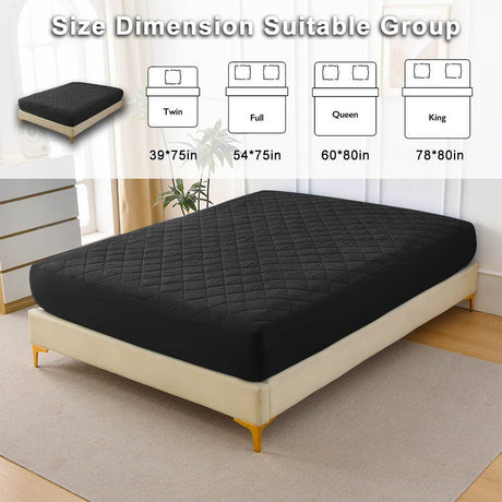 Ultrasonic Waterproof Cotton Mattress Protector King - Sleep Galleria