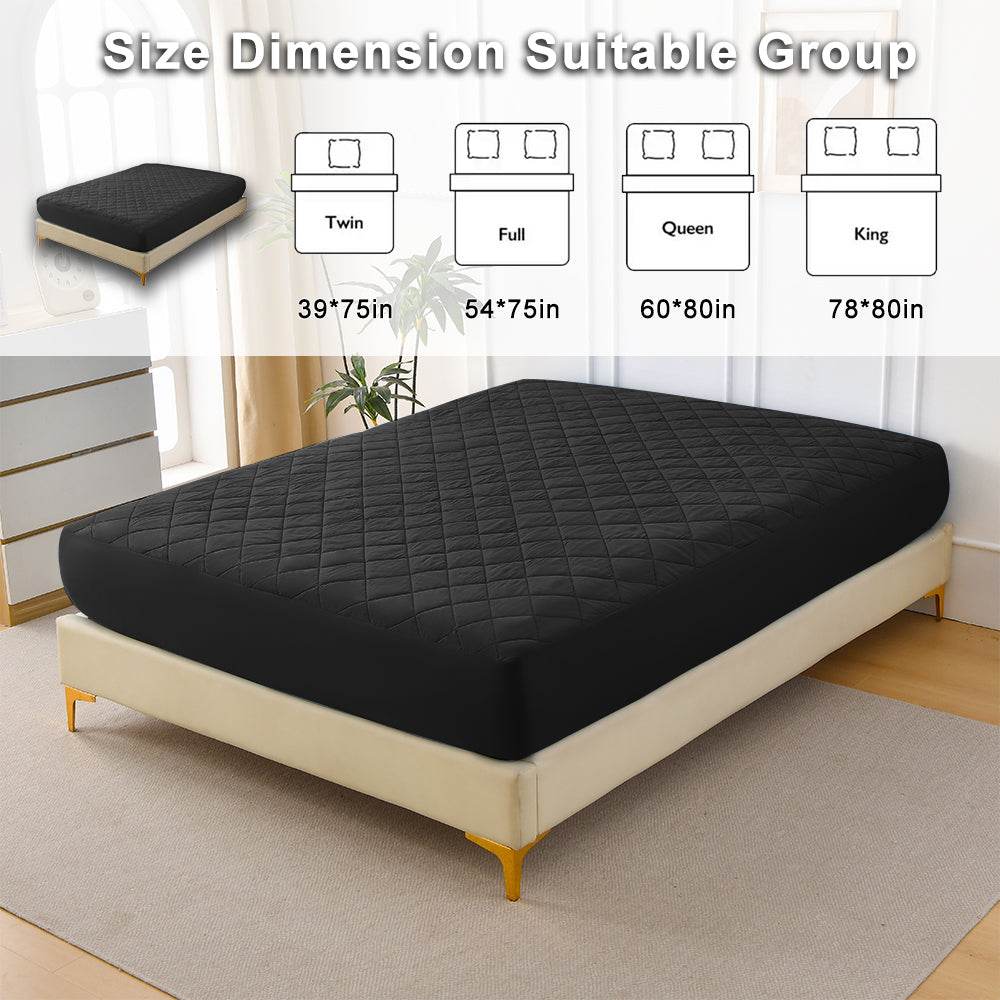 Ultrasonic Waterproof Cotton Mattress Protector Queen - Sleep Galleria