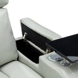 Modern PU Leather Power Recliner Chair With Bluetooth Speaker - Omega Lifestyles