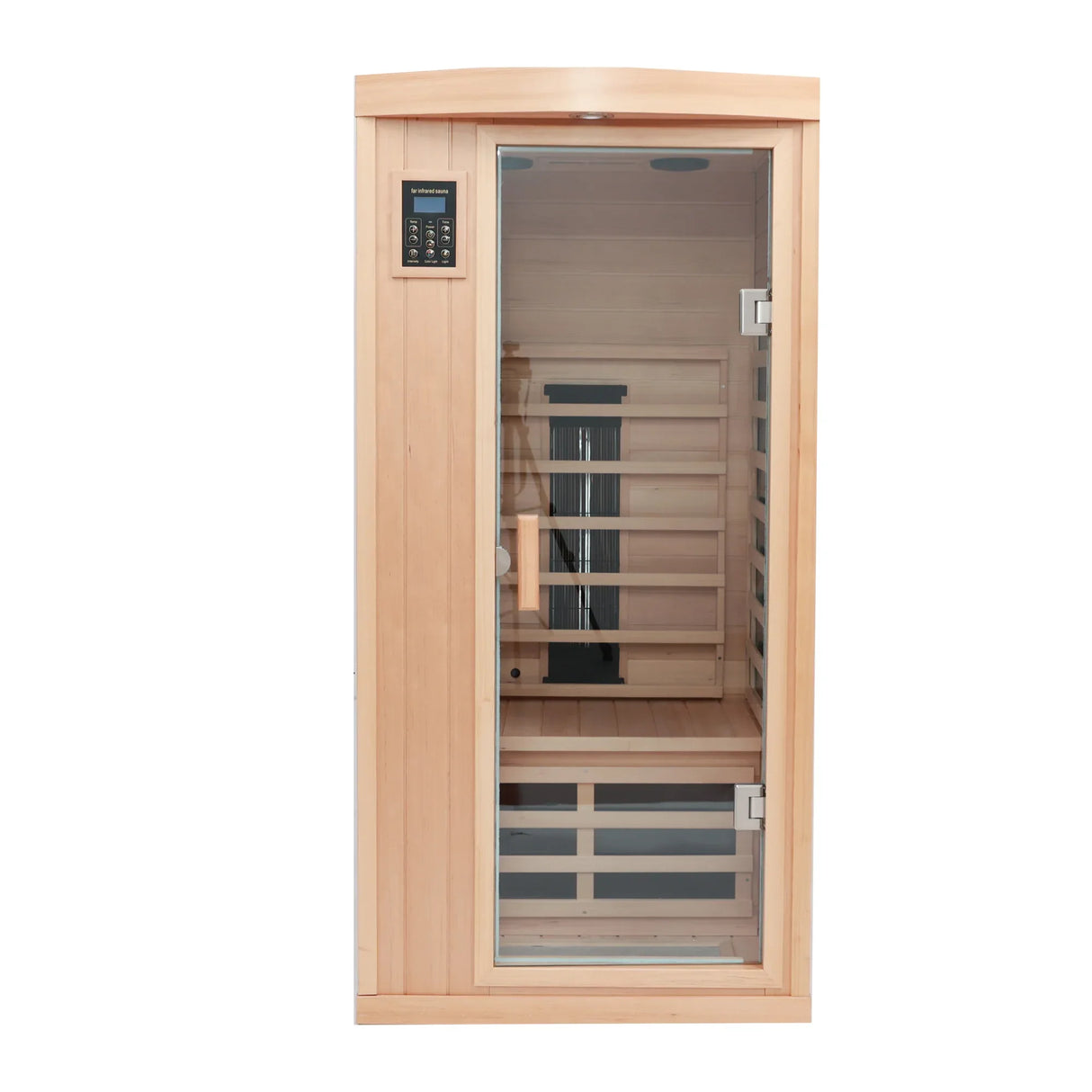 One Person Eastern Hemlock Wood Far-Infrared Sauna - Omega Lifestyles