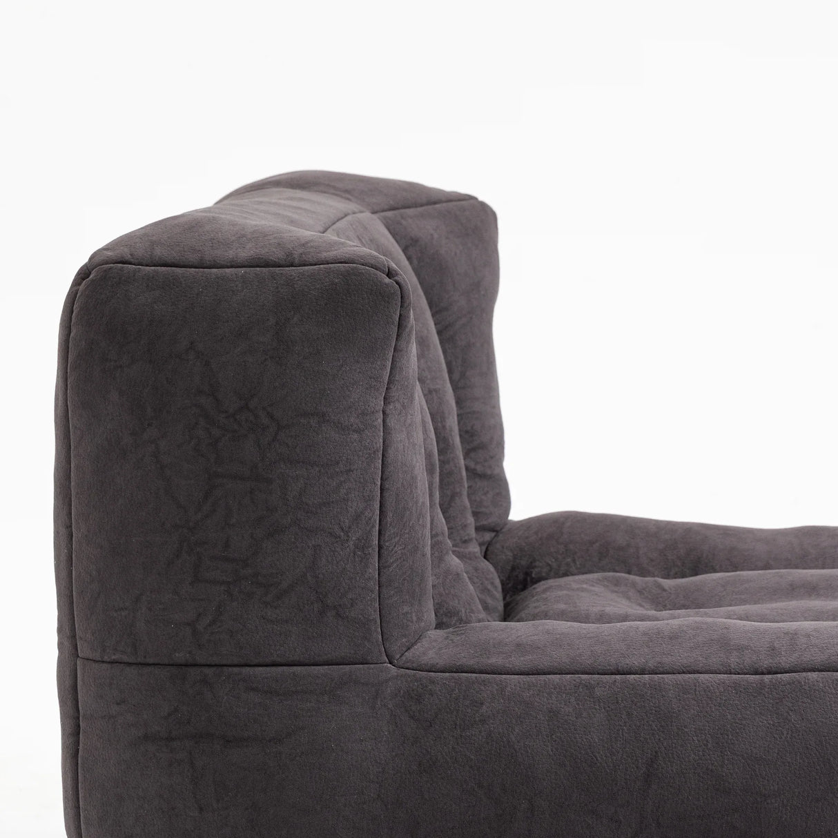 Velvet Memory Foam Bean Bag Chair With Ottoman - Omega Lifestyles