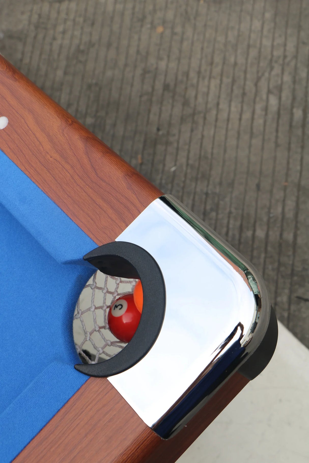 5.5-Foot Foldable Blue Velvet Cloth Billiard Table - Omega Lifestyles