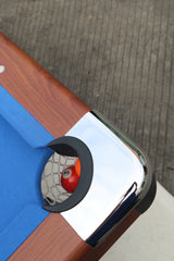 5.5-Foot Foldable Blue Velvet Cloth Billiard Table - Omega Lifestyles