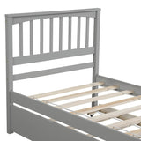Twin Solid Wood Platform Bed With Trundle - Omega Lifestyles