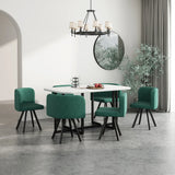 Modern Fabric 7-Piece Dining Table And Chairs Set - Omega Lifestyles
