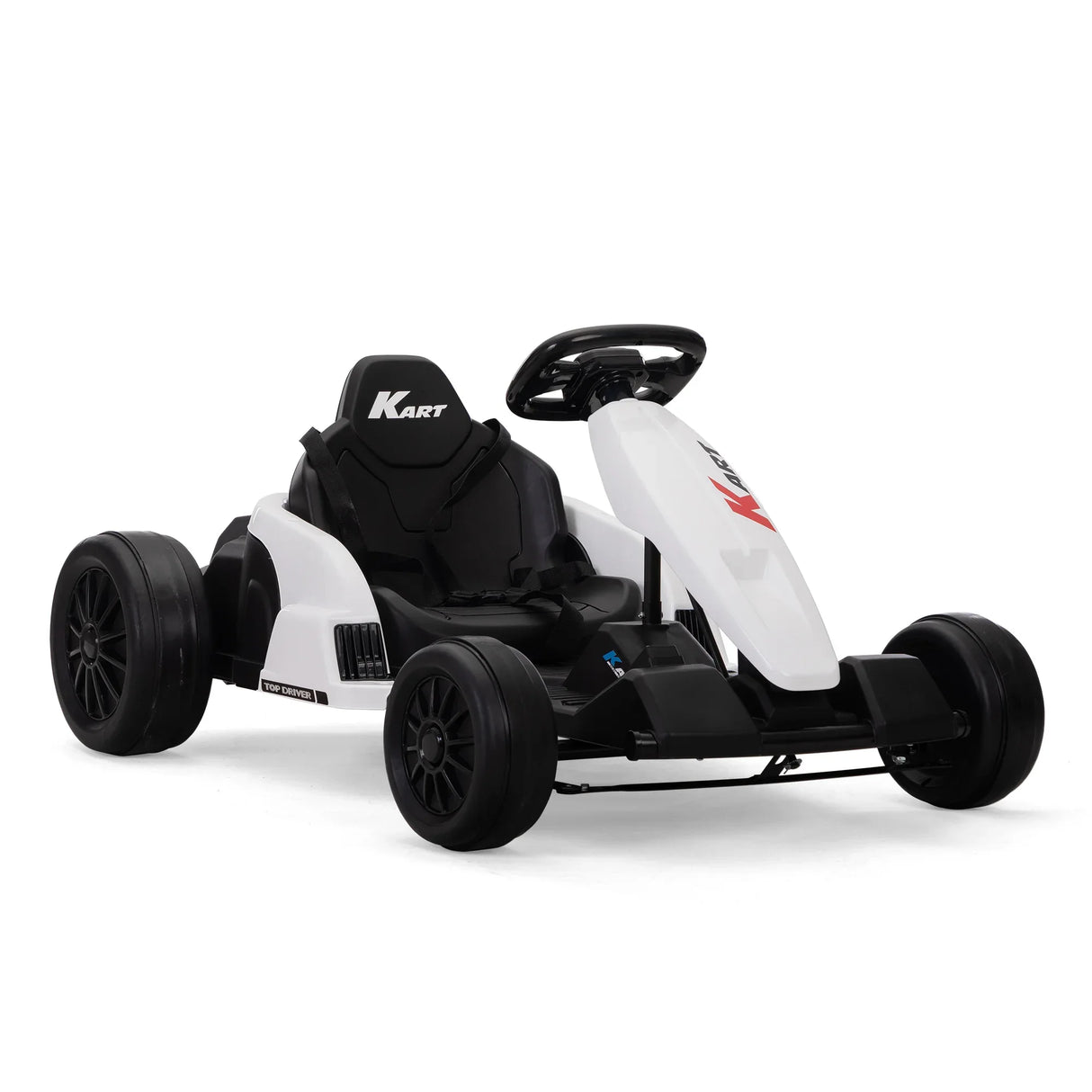 Electric Kids Ride-On Go-Kart With Music and Safety Gear - Omega Lifestyles