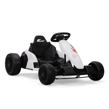 Electric Kids Ride-On Go-Kart With Music and Safety Gear - Omega Lifestyles