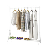 Industrial Vintage Metal Freestanding White Garment Rack - Omega Lifestyles