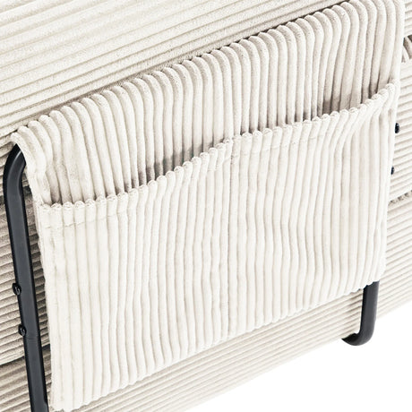 Convertible Corduroy Folding Memory Foam Sofa Bed - Omega Lifestyles