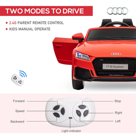 Licensed Audi TT RS Kids Electric Ride On Car With Remote Control - Omega Lifestyles
