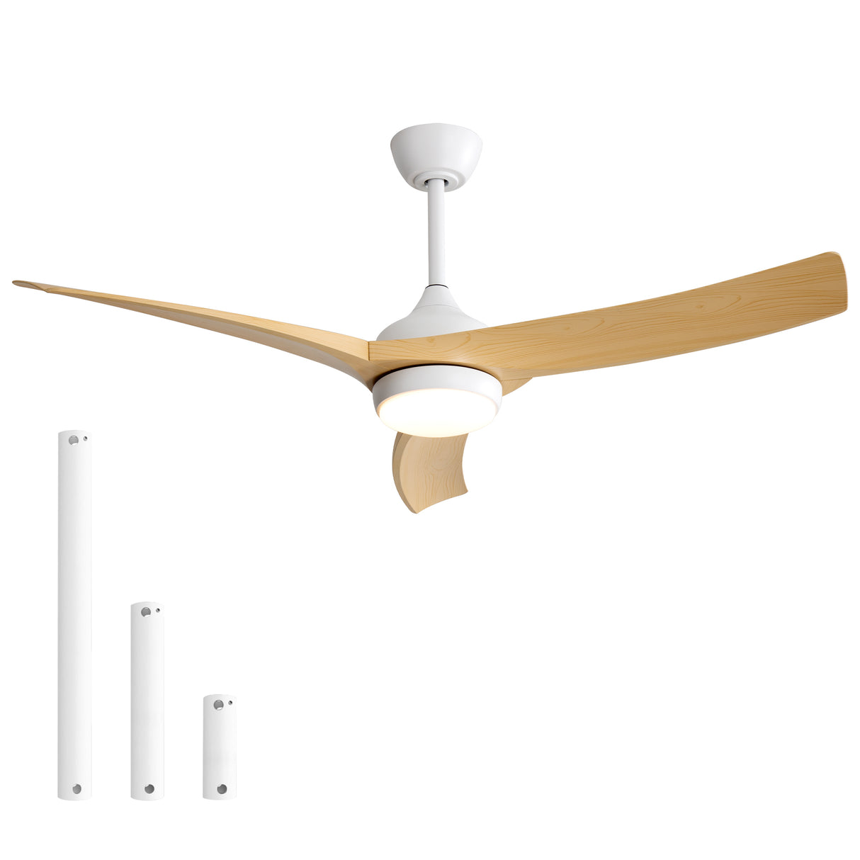 52-Inch Energy Efficient DC Motor Ceiling Fan With Light