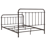 California King Farmhouse Dark Bronze Metal Bed Frame - Omega Lifestyles