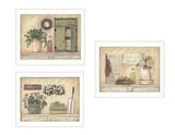 Garden Bath Collection 3-Piece MDF Wall Art Vignette Set - Omega Lifestyles