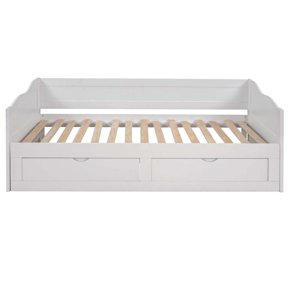 Solid Wood Extendable Twin Daybed With Trundle And Storage Drawers - Omega Lifestyles