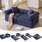 Modular Folding Convertible Corduroy Sofa Bed - Omega Lifestyles