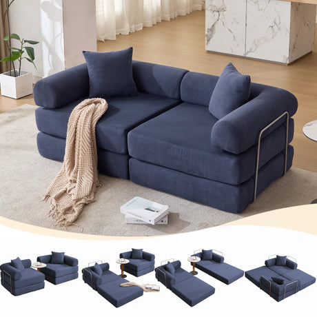 Modular Folding Convertible Corduroy Sofa Bed - Omega Lifestyles