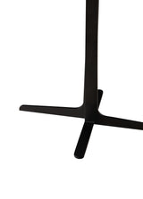 Round Tempered Glass Top Metal Accent End Table - Omega Lifestyles